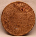 Quarter Anna 1906 Edward VII Bronze Coins