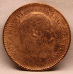 Quarter Anna 1906 Edward VII Bronze Coins