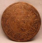 Quarter Anna 1907 Edward VII Bronze Coins