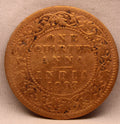 Quarter Anna 1908 Edward VII Bronze Coins