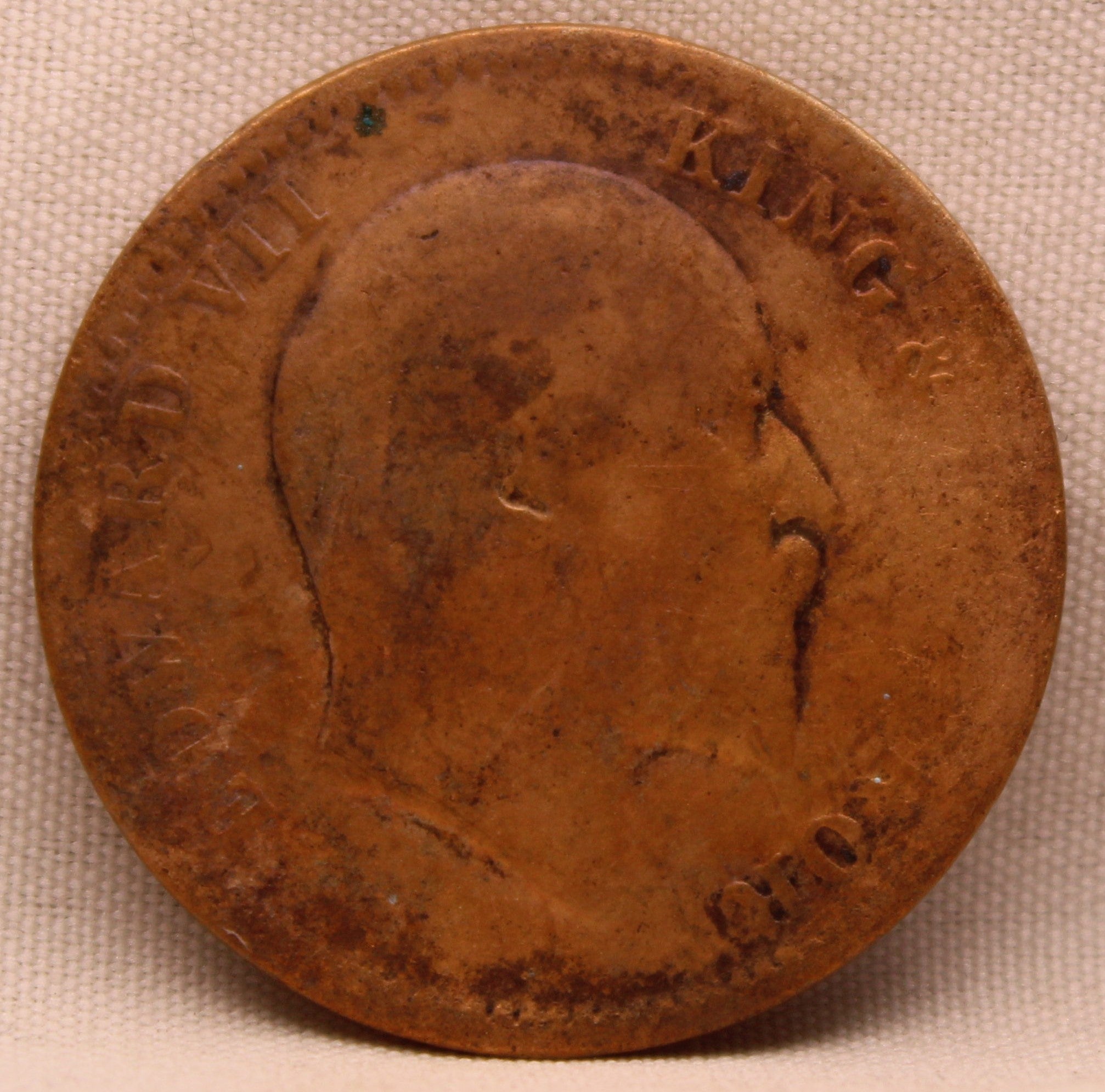 Quarter Anna 1908 Edward VII Bronze Coins