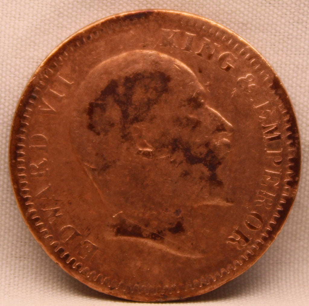 Quarter Anna 1903 Edward VII Bronze Coins