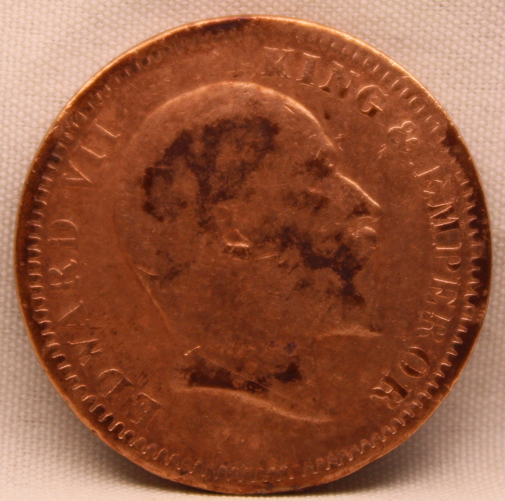 Quarter Anna 1903 Edward VII Bronze Coins