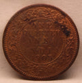 Quarter Anna 1905 Edward VII Bronze Coins