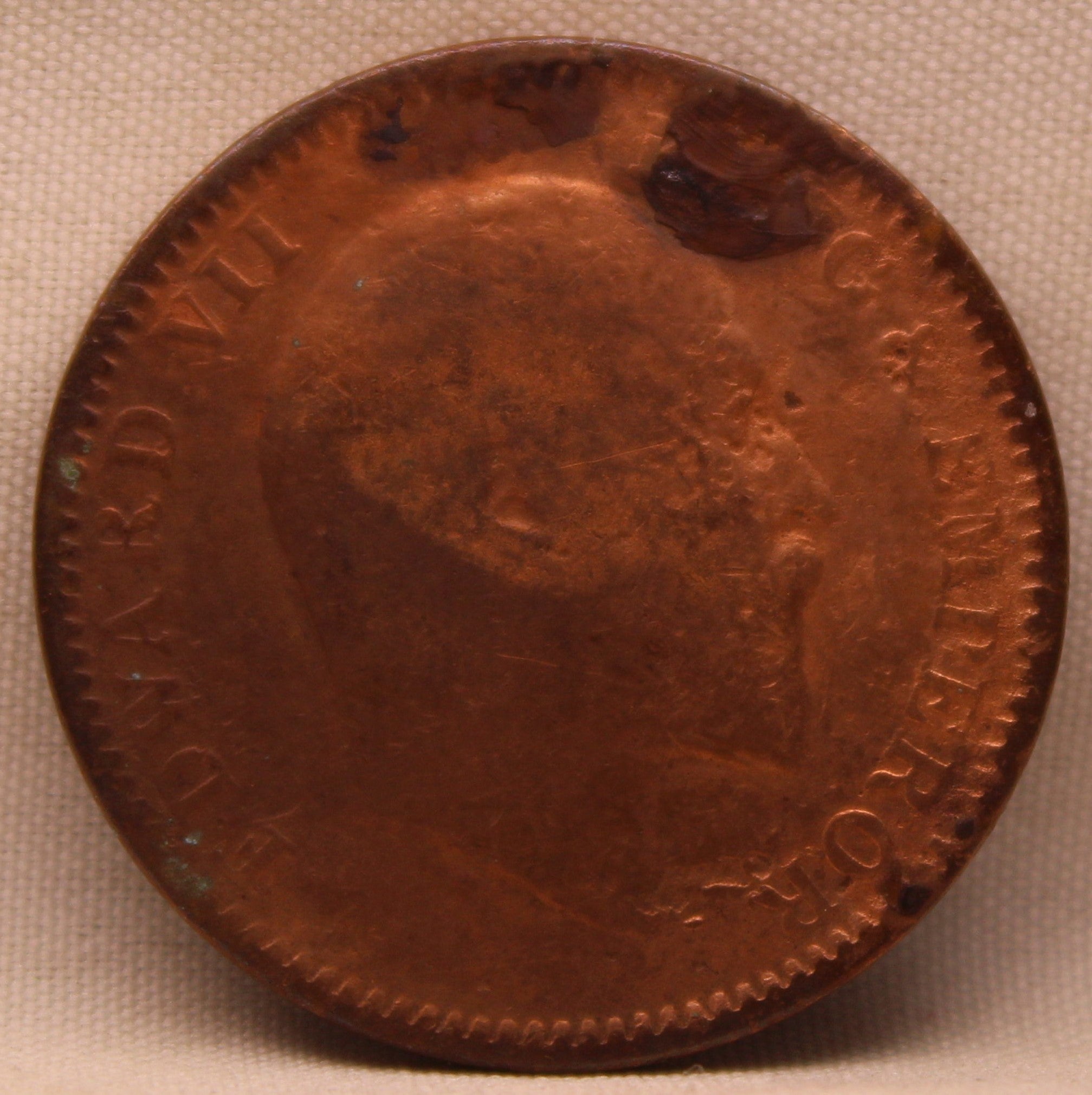 Quarter Anna 1905 Edward VII Bronze Coins