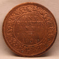 Quarter Anna 1906 Edward VII Bronze Coins