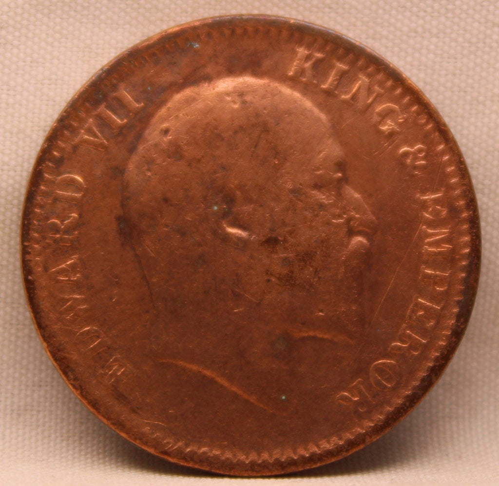 Quarter Anna 1906 Edward VII Bronze Coins