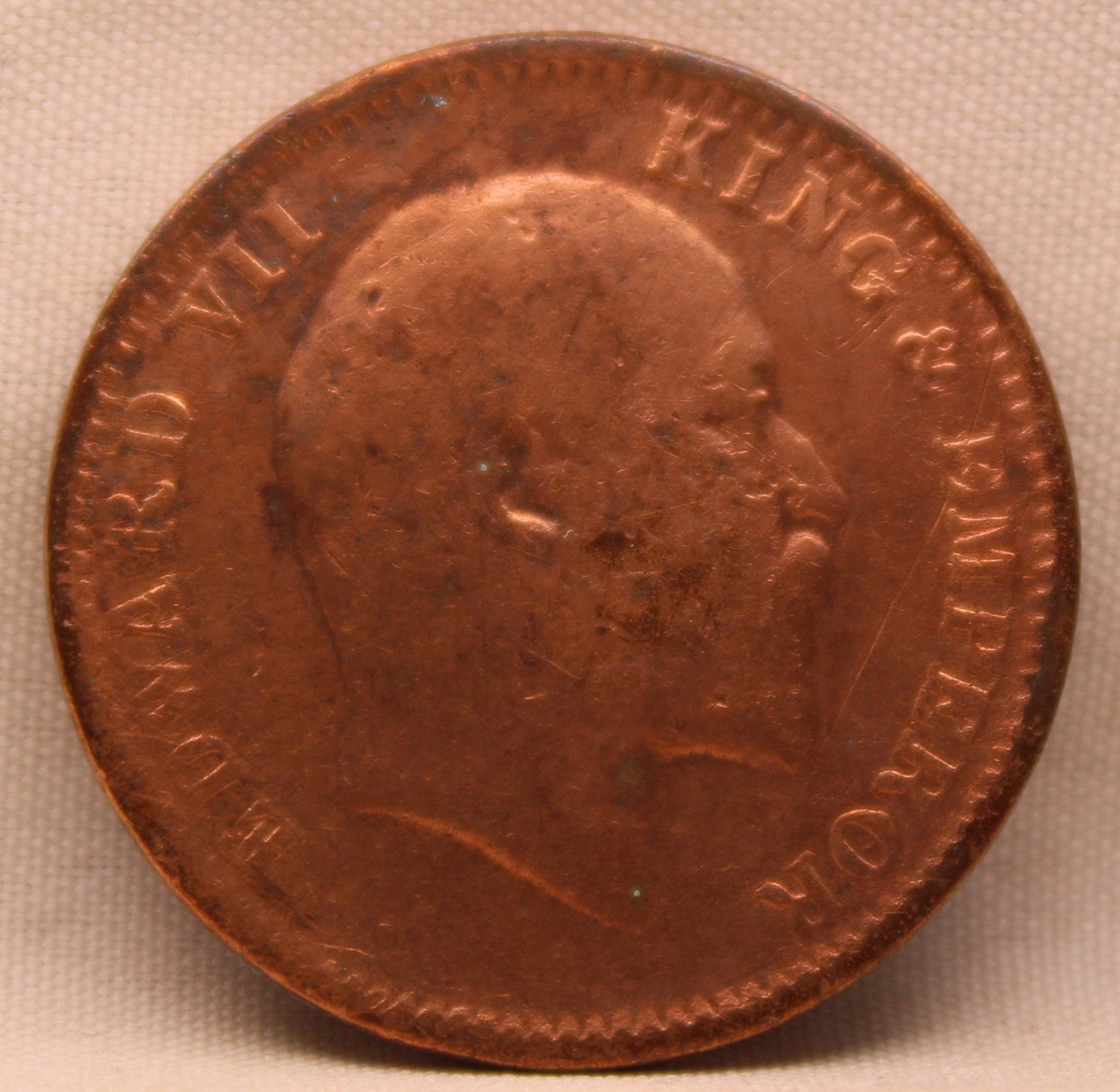 Quarter Anna 1906 Edward VII Bronze Coins
