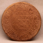 Quarter Anna 1906 Edward VII Bronze Coins