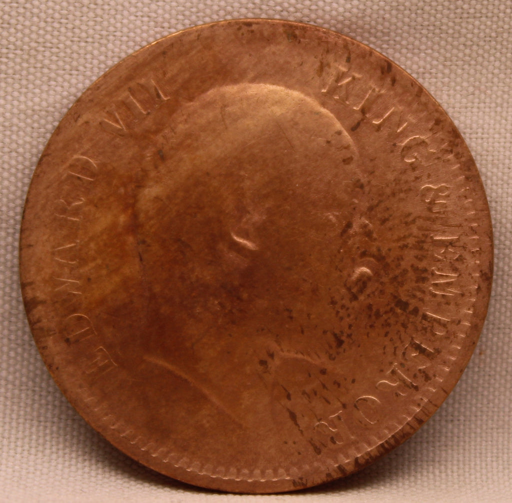 Quarter Anna 1906 Edward VII Bronze Coins