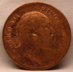 Quarter Anna 1908 Edward VII Bronze Coins