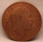 Quarter Anna 1910 Edward VII Bronze Coins