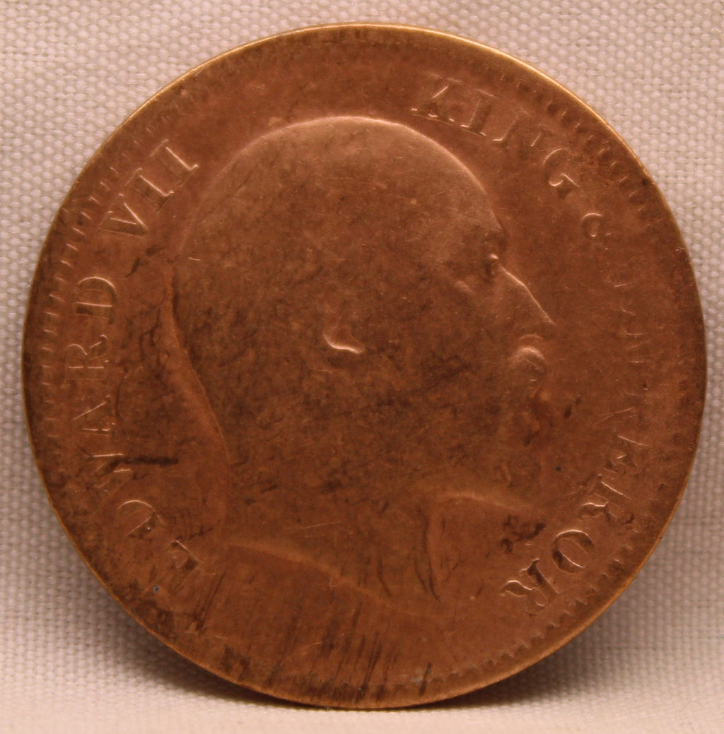 Quarter Anna 1910 Edward VII Bronze Coins