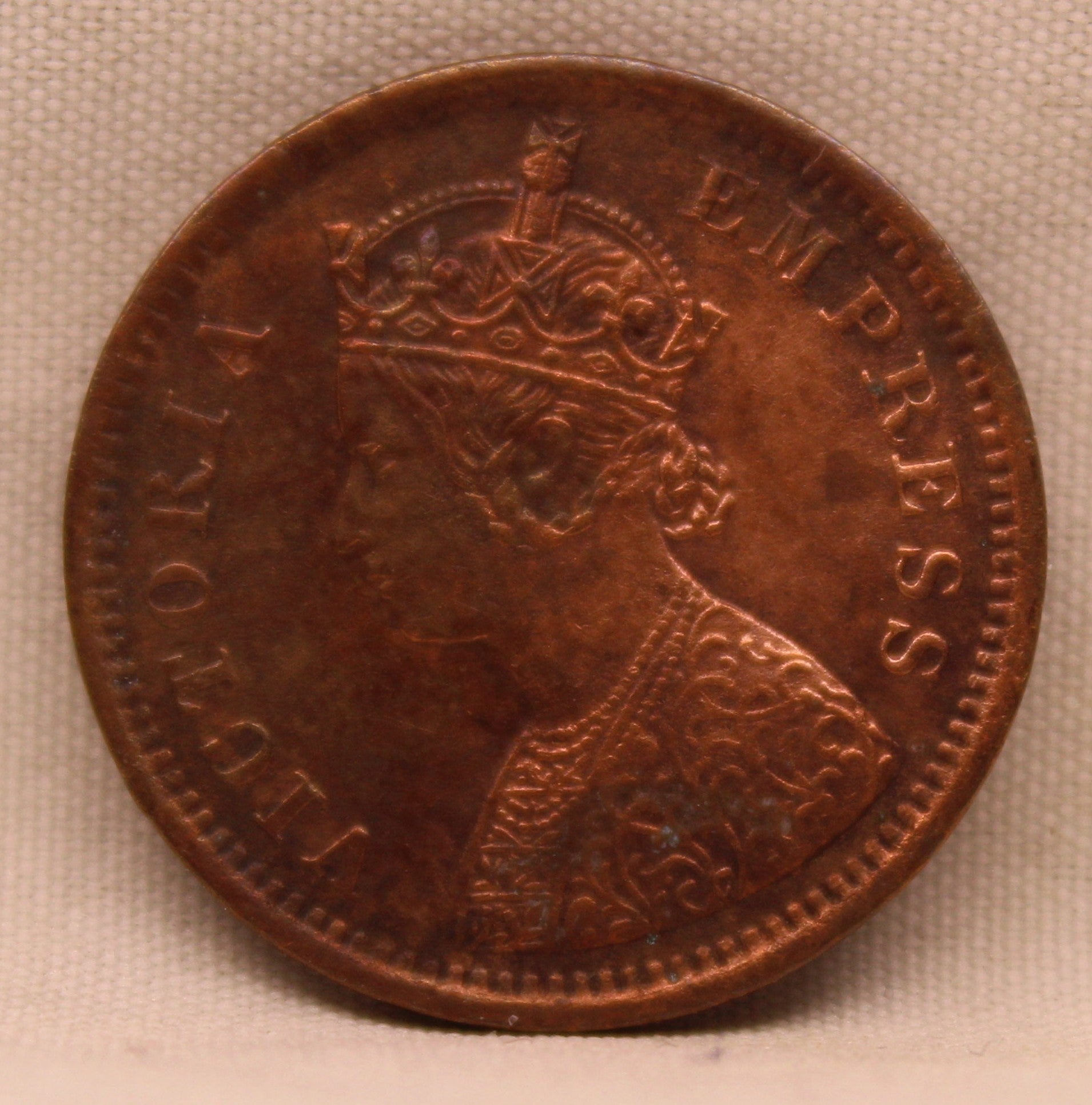 Half Pice Coin 1893 Victoria Queen Copper Coin