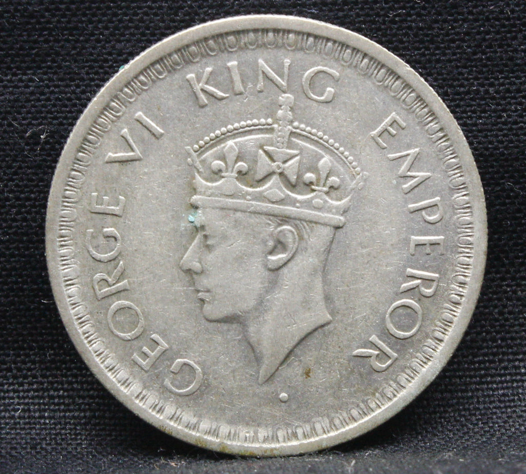 Half Rupee 1943 George VI Silver coins
