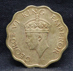 1 Anna 1943 George VI Copper-Nickel coins