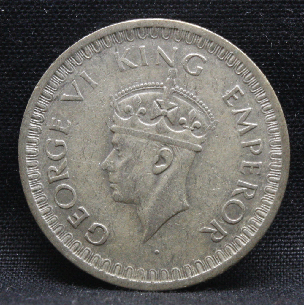 Half Rupee 1943 George VI Silver coins