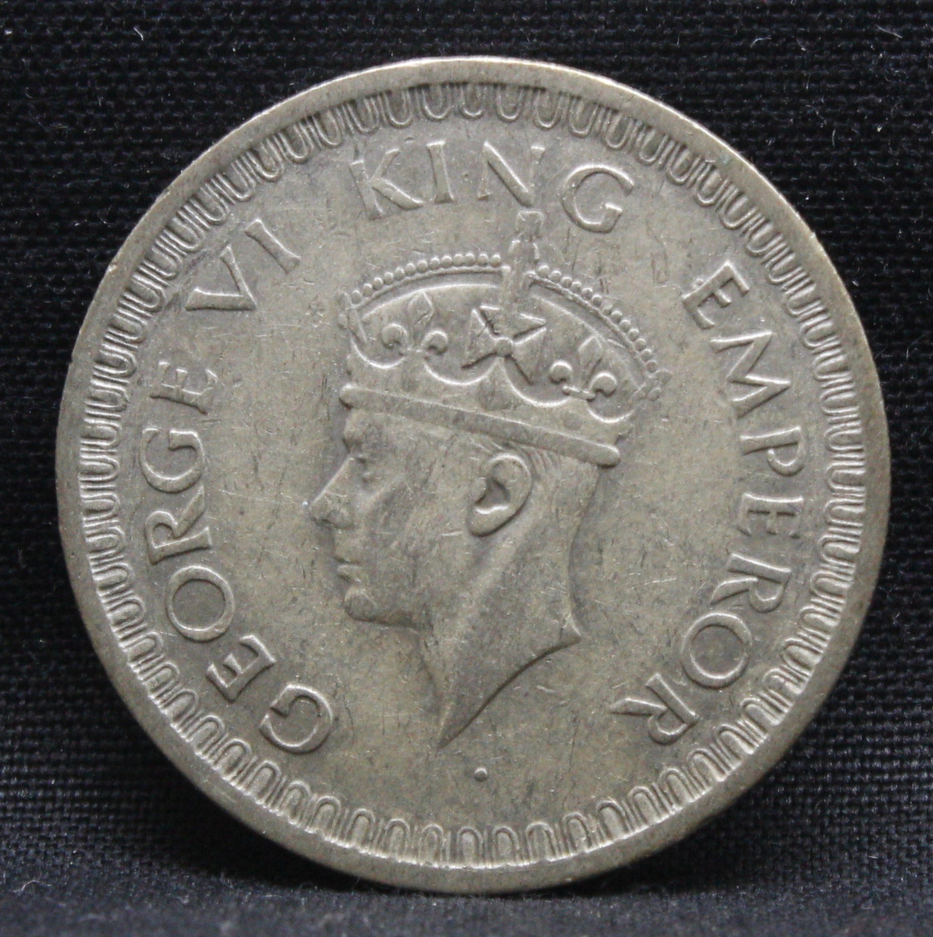 Half Rupee 1943 George VI Silver coins