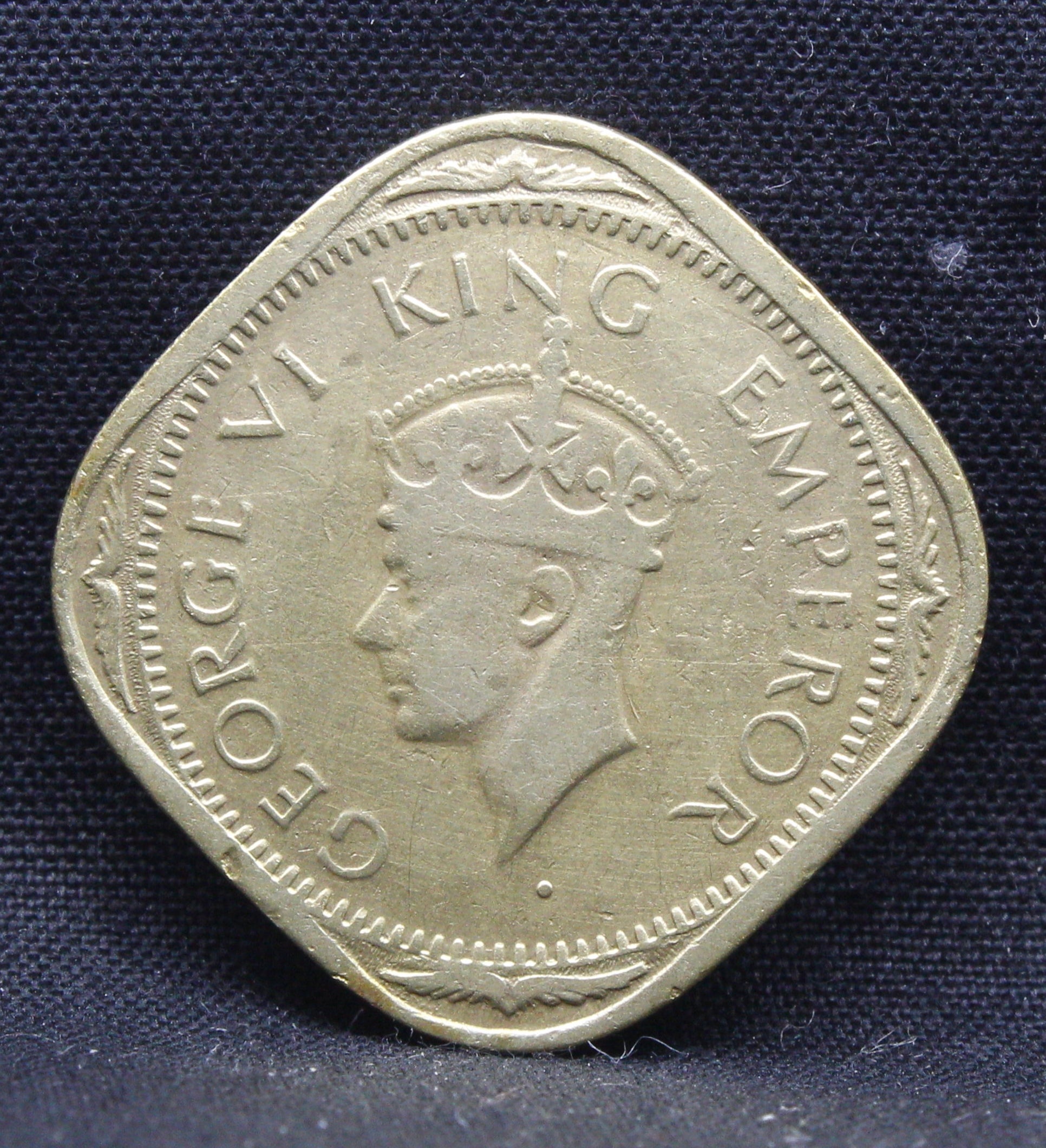 2 Annas 1943 George VI Copper-Nickel coins