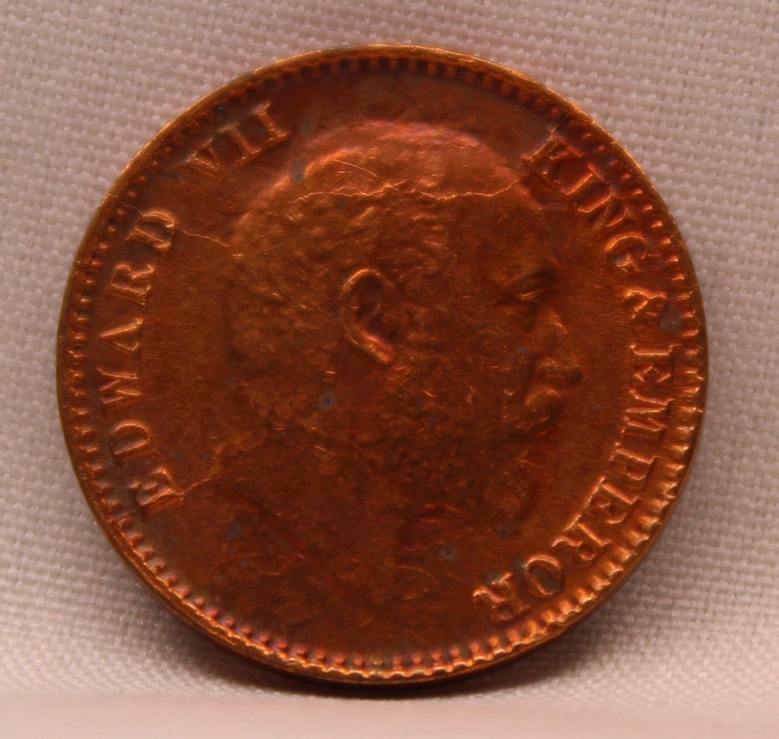 1\12 Anna 1904 Edward VII Copper coins