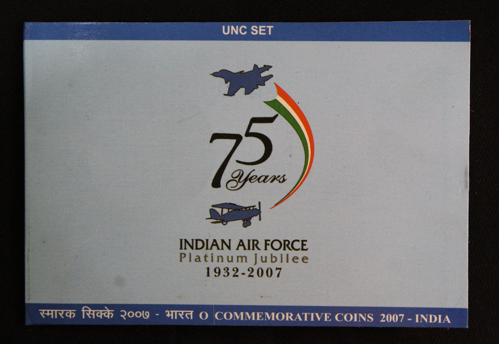 Indian Air Force Platinum Jubilee- 1932-2007- Kolkata UNC