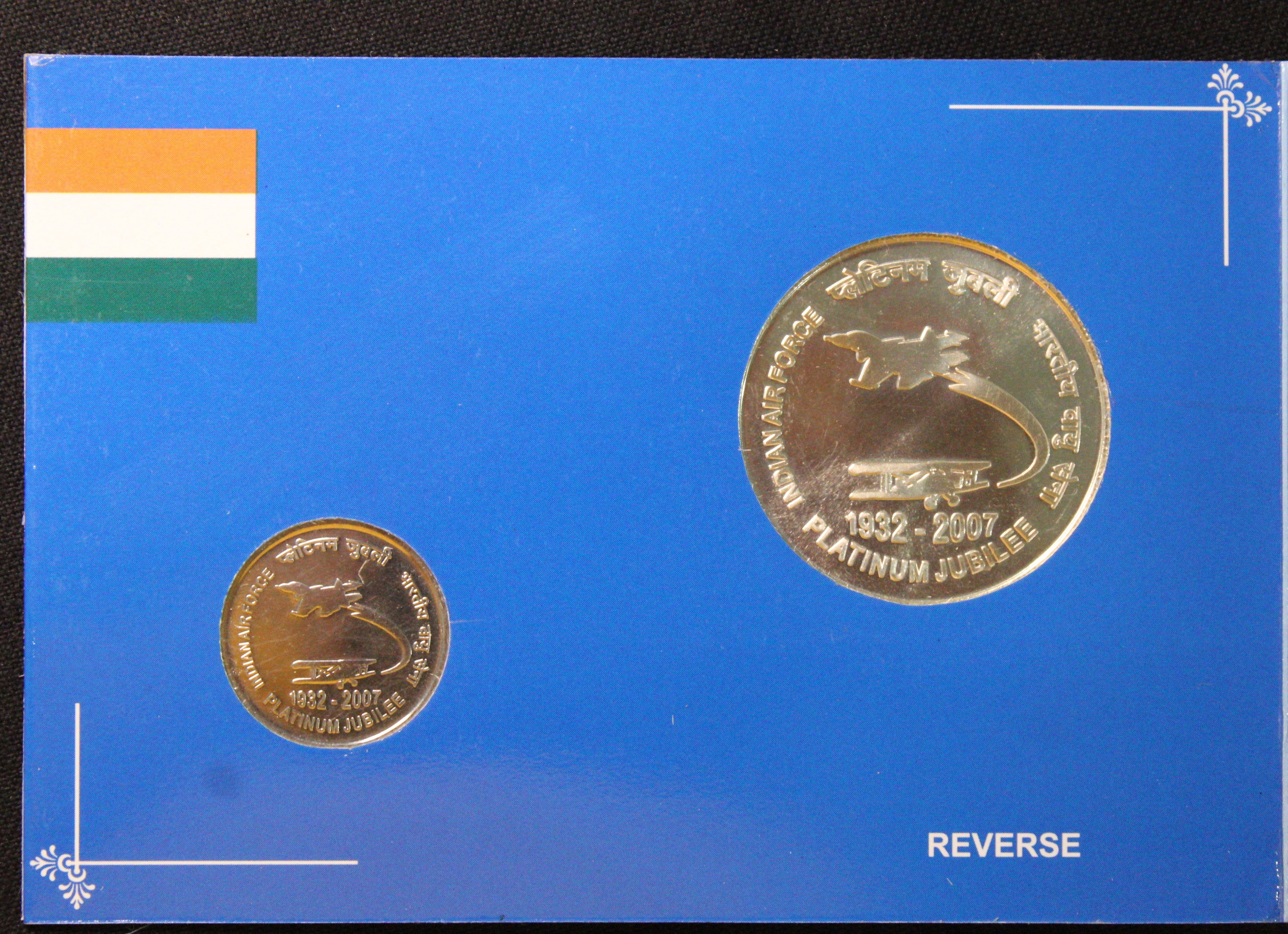 Indian Air Force Platinum Jubilee- 1932-2007- Kolkata UNC