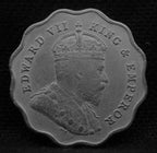 1 Anna Coin of King Edward VII of Bombay Mint of 1907 Copper Nickel