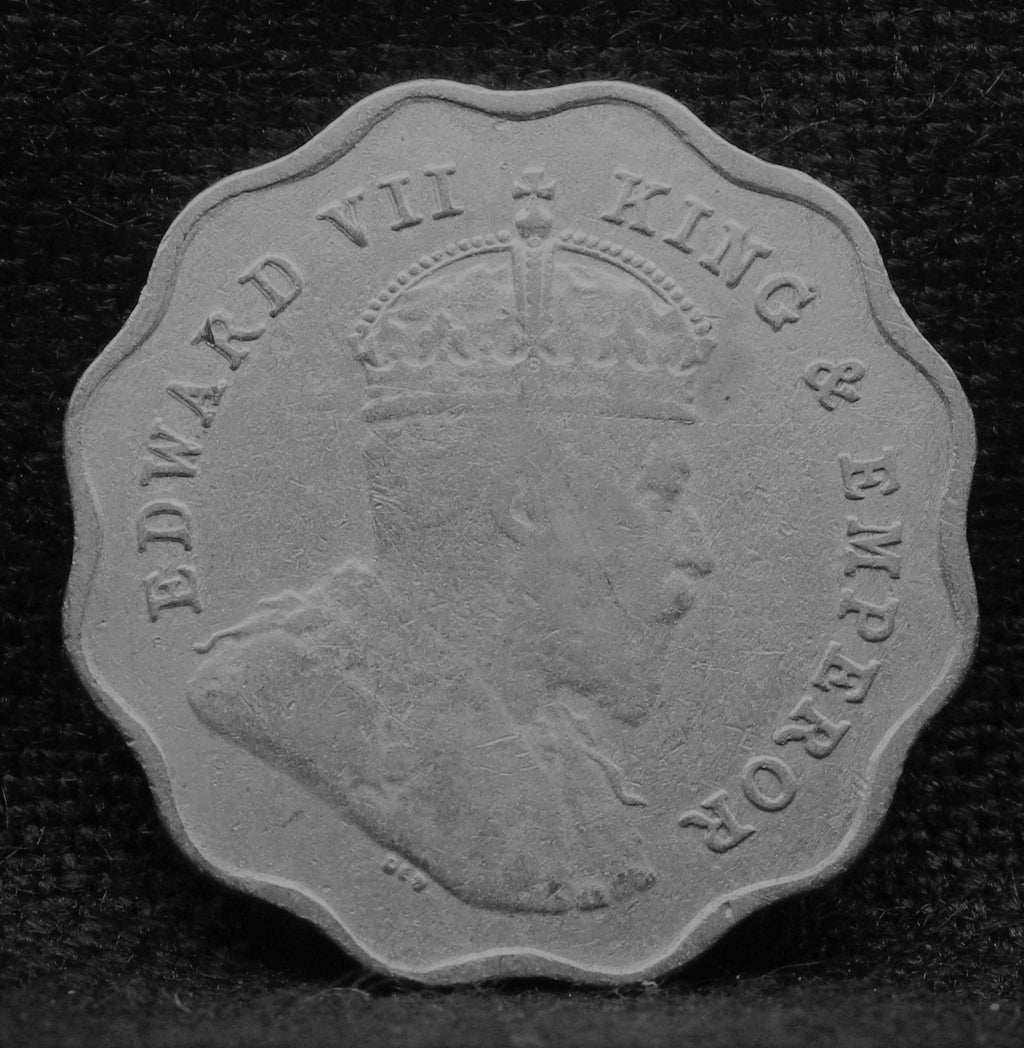1 Anna Coin of King Edward VII of Bombay Mint of 1909 Copper-Nickle