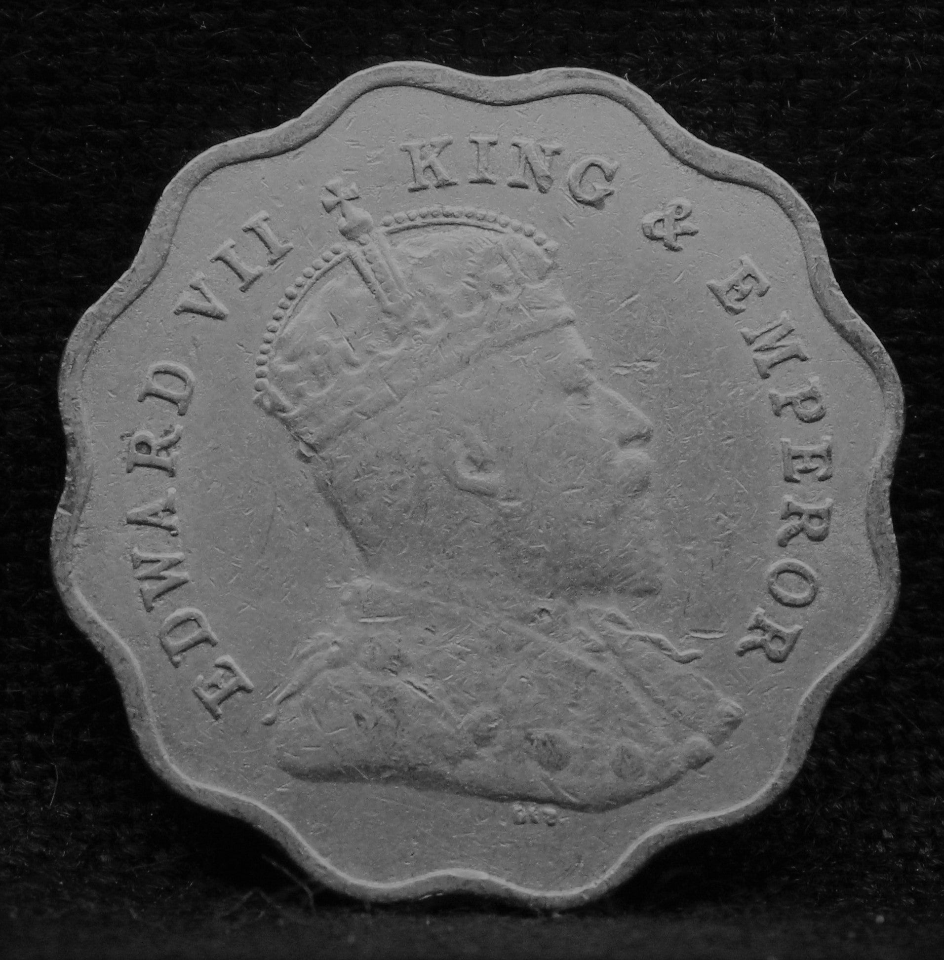 1 Anna Coin of King Edward VII of Bombay Mint of 1910