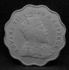 1 Anna Coin of King Edward VII of Bombay Mint of 1910 Copper-Nickle