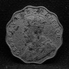 1 Anna Coin of King George V 1914 of Bombay Mint Copper-Nickel