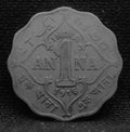 1 Anna Coin of King George V 1916 of Bombay Mint Copper-Nickel