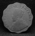 1 Anna Coin of King George V 1916 of Bombay Mint Copper-Nickel