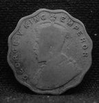 1 Anna Coin of King George V 1917 of Bombay Mint Copper-Nickel