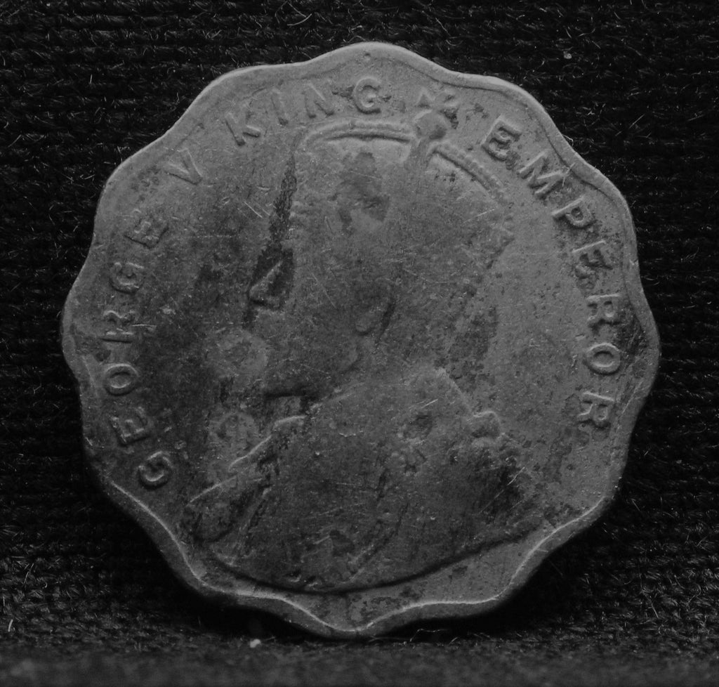 1 Anna Coin of King George V 1920 of Bombay Mint Copper-Nickel