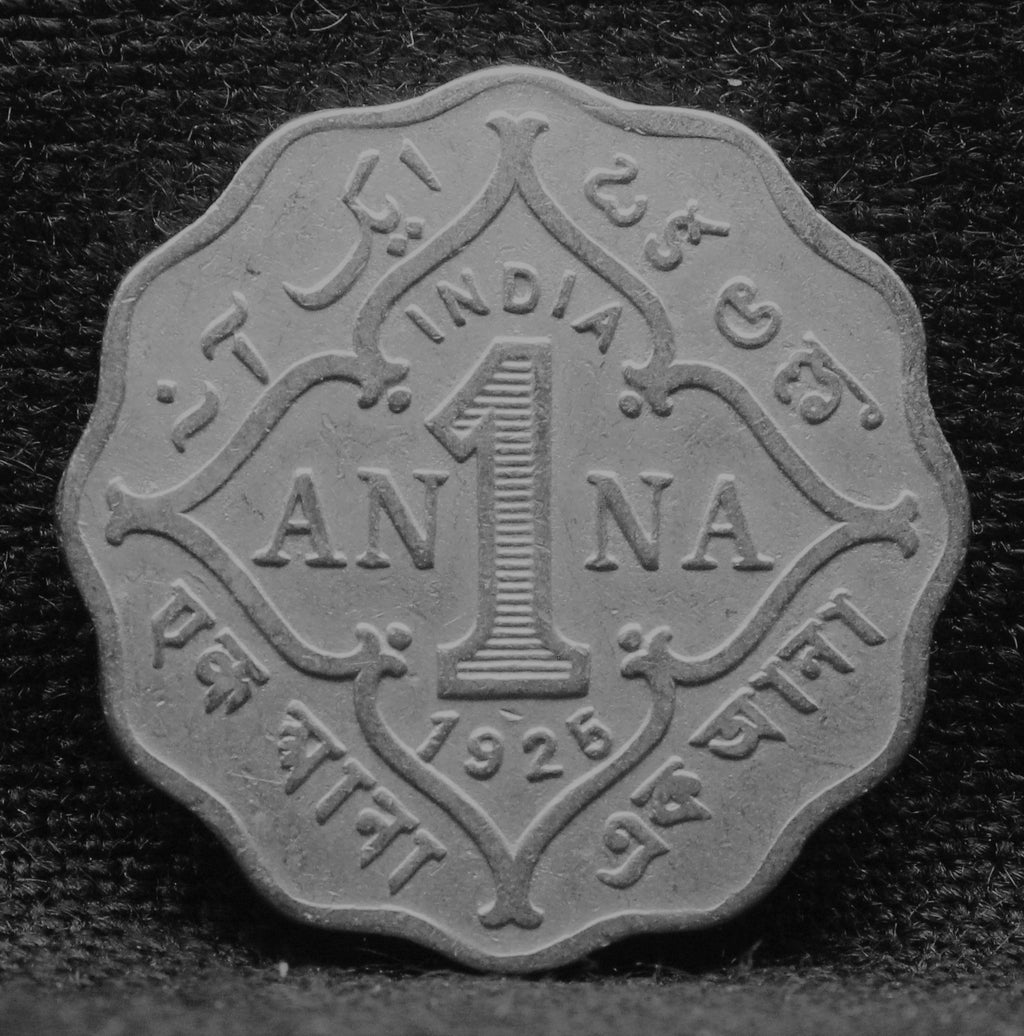 1 Anna Coin of King George V 1925 of Bombay Mint Copper-Nickel