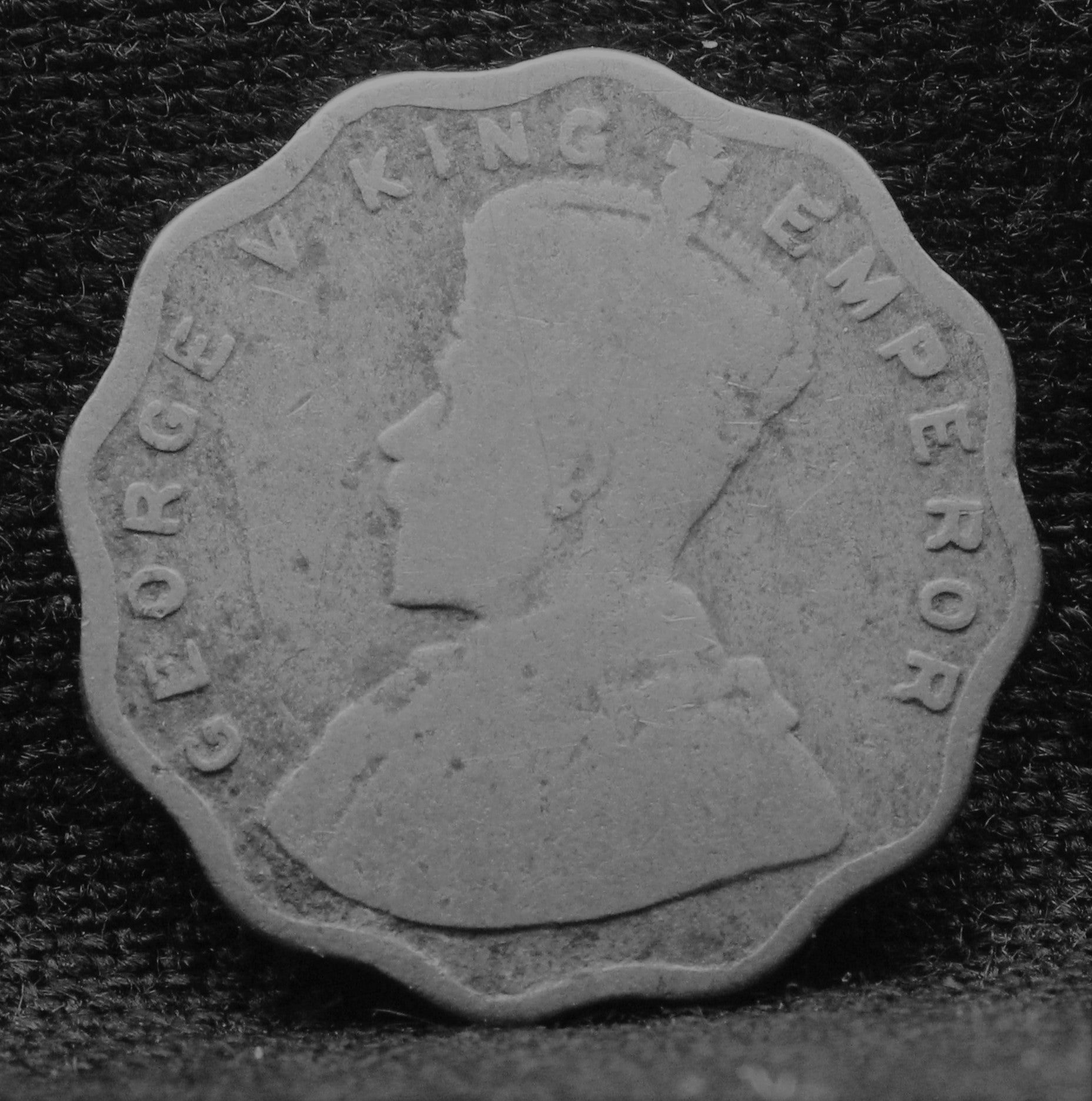 1 Anna Coin of King George V 1926 of Bombay Mint Copper-Nickel