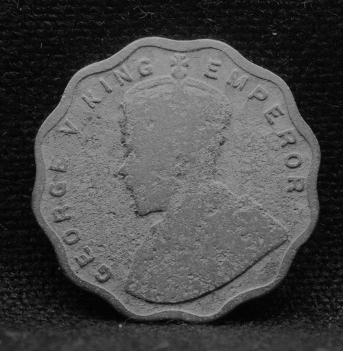 1 Anna Coin of King George V 1927 of Bombay Mint Copper-Nickel