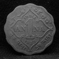 1 Anna Coin of King George V 1933 of Bombay Mint Copper-Nickel