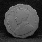 1 Anna Coin of King George V 1933 of Bombay Mint Copper-Nickel