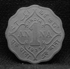 1 Anna Coin of King George V 1935 of Bombay Mint Copper-Nickel