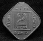 2 Annas 1920 George V Copper-Nickel coin