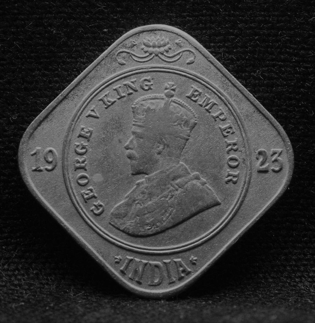 2 Annas 1923 George V Copper-Nickel coin