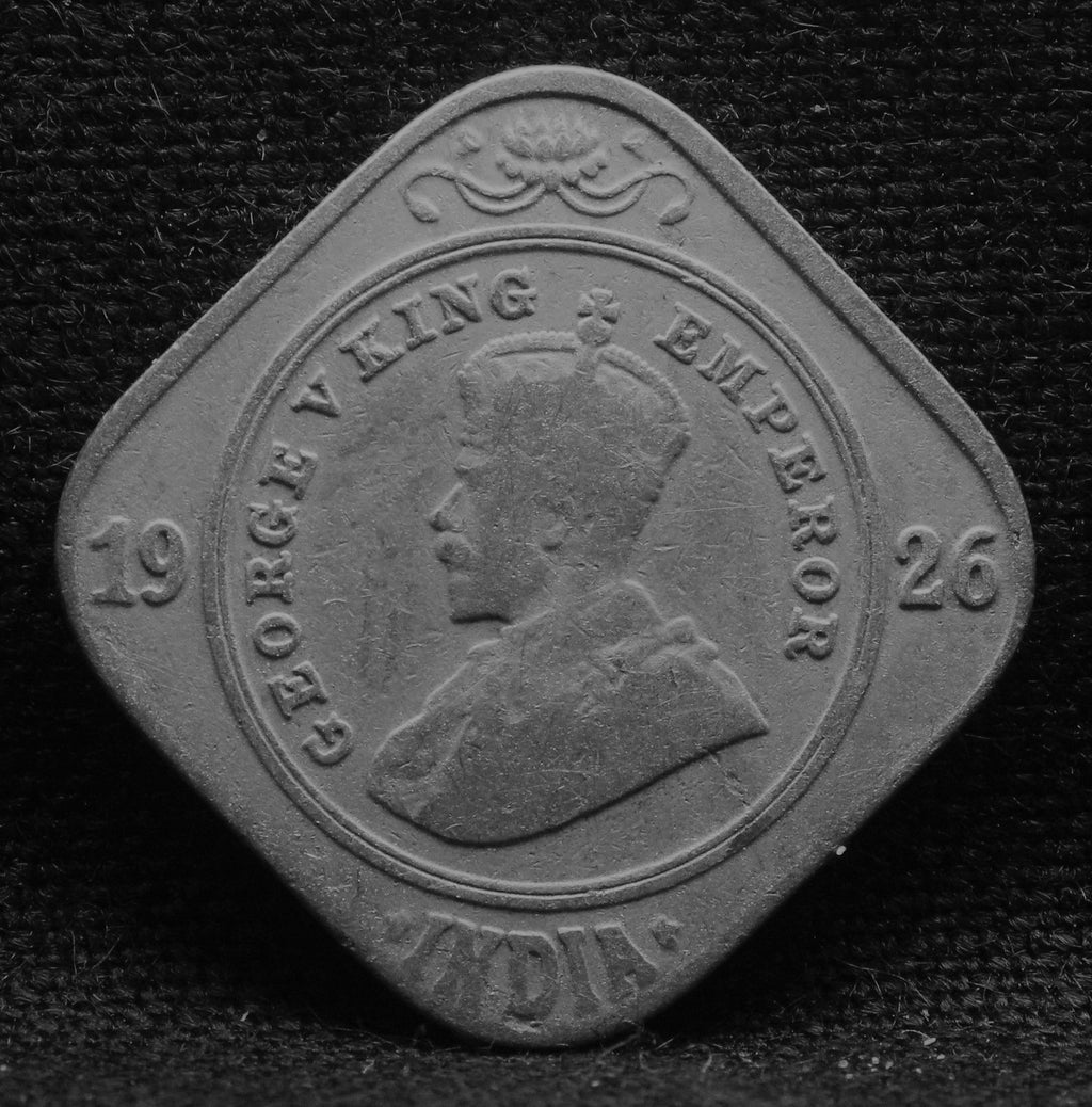2 Annas 1926 George V Copper-Nickel coin