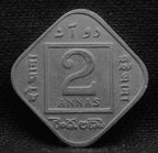 2 Annas 1934 George V Copper-Nickel coin