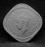 Half Anna 1947 George VI Nickel-Brass coins