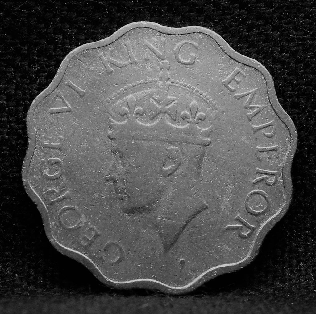 1 Anna Coin of King George VI of Calcutta Mint of 1940 Copper Nickel