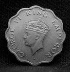 1 Anna Coin of King George VI of Calcutta Mint of 1947 Copper Nickel