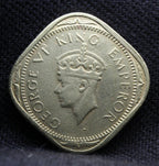 2 Annas 1943 George Vl Copper-Nickel coin