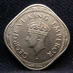 2 Annas 1944 George Vl Copper-Nickel coin